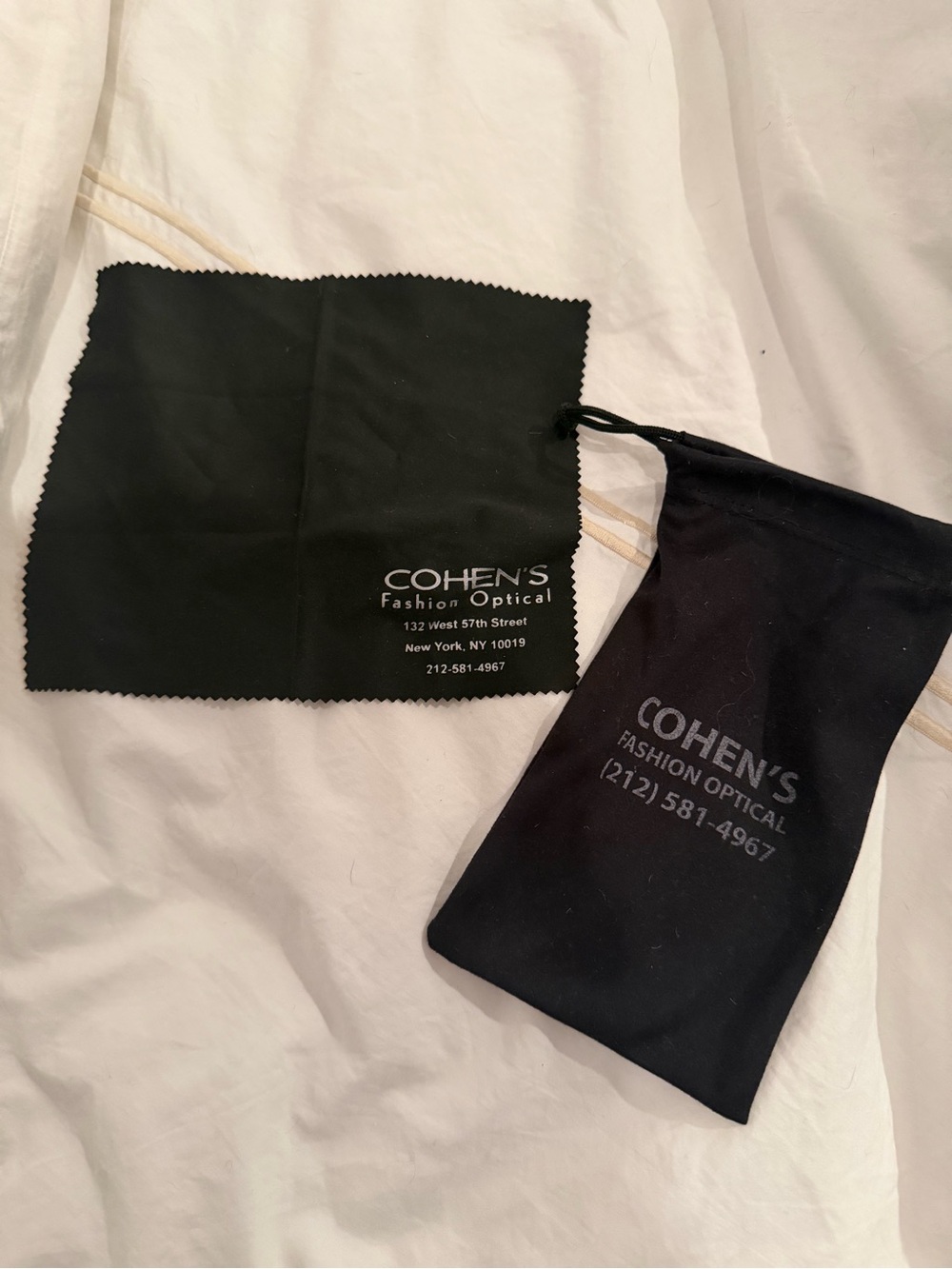 Cohen’s NYC Sunglasses Microfiber Cloth and Soft Pouch Set